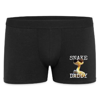 Snake Daddy Dad Snake Father's Day Snakes Dad - Men's Boxer Shorts - black - Front