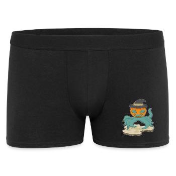 Octopus Halloween Pumpkin - Men's Boxer Shorts - black - Front
