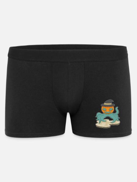 Octopus Halloween Pumpkin - Men's Boxer Shorts - black