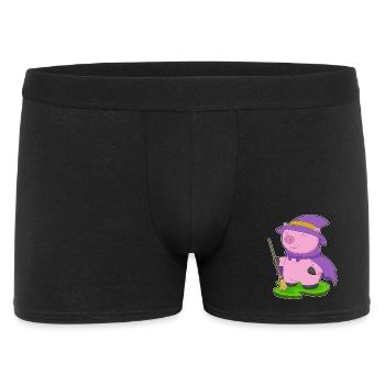 Balai Sorcière Cochon - Boxer Homme - noir - Devant