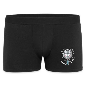 Badminton Racket Comic Look - Men's Boxer Shorts - black - Front