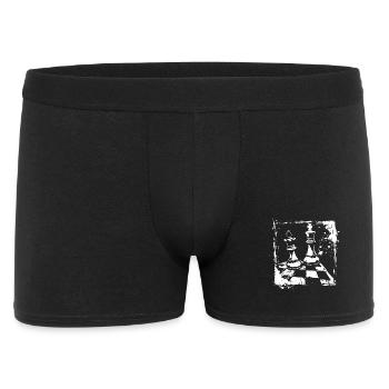 Chess queen and king - Men's Boxer Shorts - black - Front
