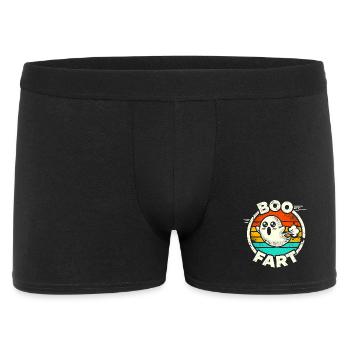 Lustiger Geist furzt – Halloween Spaß - Männer Boxer Shorts - Schwarz - Vorne