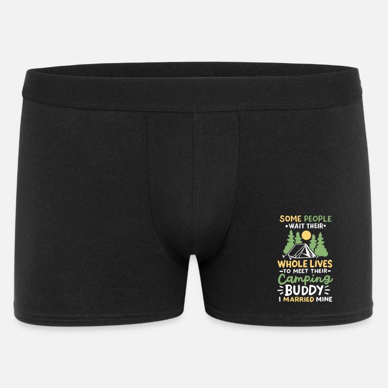 Camping Camper - Männer Boxer Shorts - Schwarz