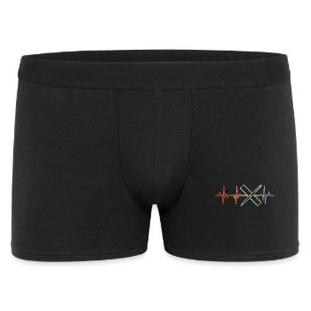 Pen and Ruler Heart Line - Men's Boxer Shorts - black - Front
