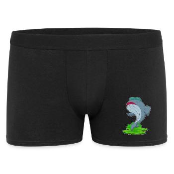 Whale Jogger Jogging Sport - Men's Boxer Shorts - black - Front