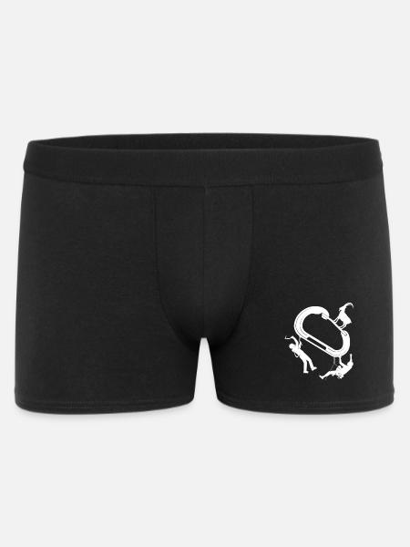 Boucle de cirque : Acrobates autour du ring - Boxer Homme - noir