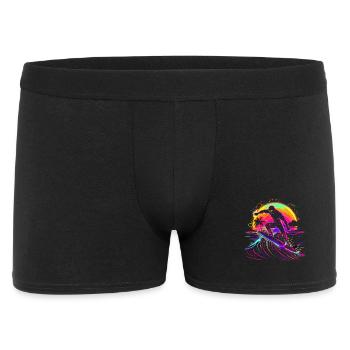 Surfeur Vaporwave - Boxer Homme - noir - Devant