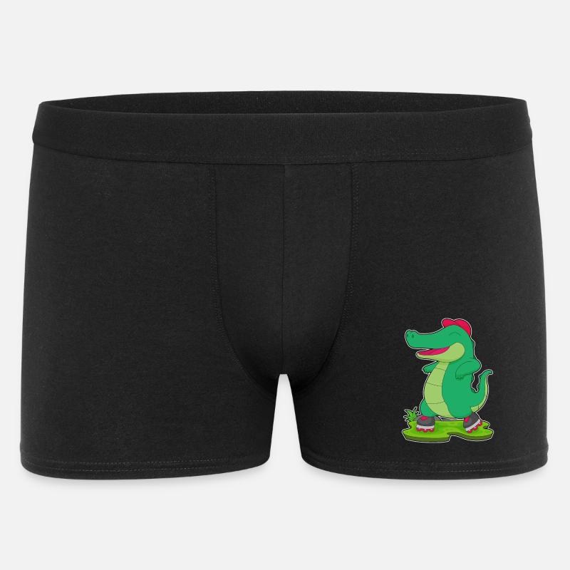 Krokodil Inline skating Rollschuhe - Männer Boxer Shorts - Schwarz