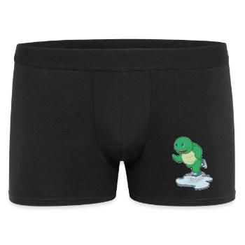 Turtle Ice Skating Skates - Men's Boxer Shorts - black - Front