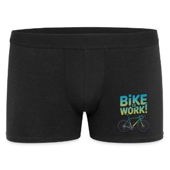 Conception motivante Bike to Work - Boxer Homme - noir - Devant