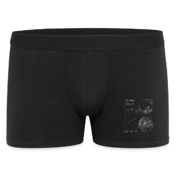 Moon Graphic | Moon Map Astronomy Detailed - Men's Boxer Shorts - black - Front