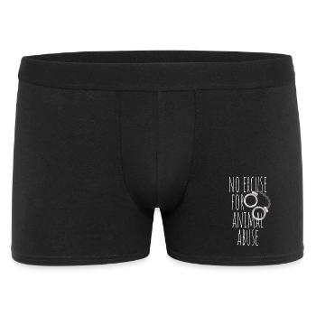 Aucune excuse pour la maltraitance animale Tierschutz Tierliebe - Boxer Homme - noir - Devant