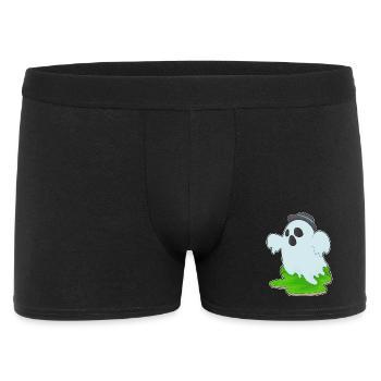 Chapeau d’Halloween fantôme - Boxer Homme - noir - Devant