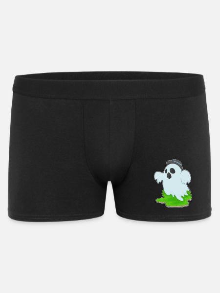 Ghost Halloween Hat - Men's Boxer Shorts - black