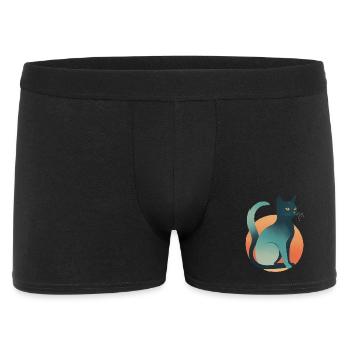 Dark Cat - Men's Boxer Shorts - black - Front