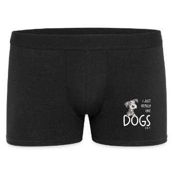 I Just Really Like Dogs Dog Sayings - Men's Boxer Shorts - black - Front