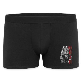 Odin Grizzlybär Nordische Mythologie Wikinger - Männer Boxer Shorts - Schwarz - Vorne