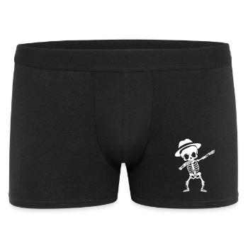 Dabbing Skeleton Funny Halloween Spooky Gift - Men's Boxer Shorts - black - Front