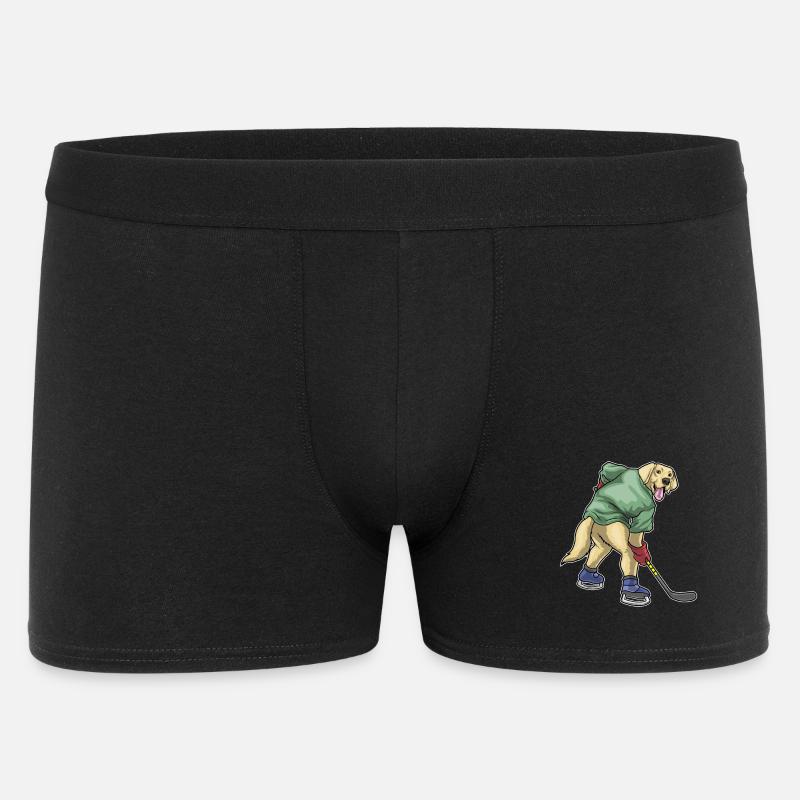 Labrador Eishockey Eishockeyschläger - Männer Boxer Shorts - Schwarz