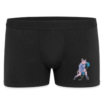 Sphynx Cat Bâton De Hockey Sur Glace - Boxer Homme - noir - Devant