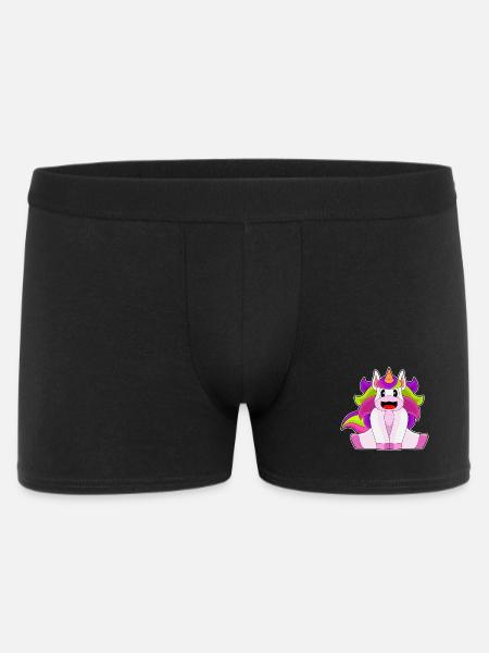 licorne drôle - Boxer Homme - noir