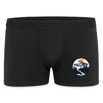 Illustration de cycliste - Boxer Homme - noir - Devant