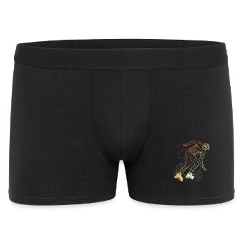 Retro Roller Skater - Männer Boxer Shorts - Schwarz - Vorne