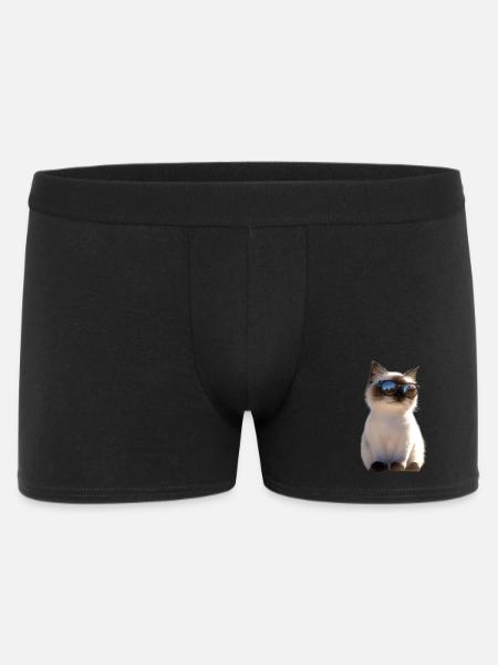 Birma Katze Heilige Birmakatze Süße Birma Katzen - Männer Boxer Shorts - Schwarz