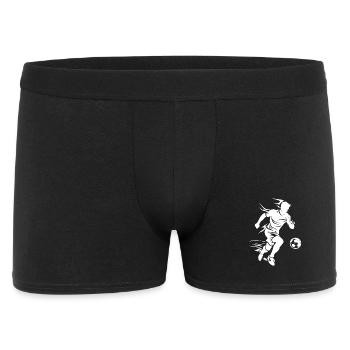 Soccer Player Drawing - Men's Boxer Shorts - black - Front