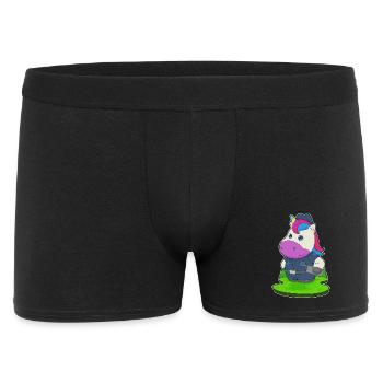 Police du Policier Licorne Microphone - Boxer Homme - noir - Devant