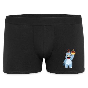 Rhino Birthday Cake - Men's Boxer Shorts - black - Front