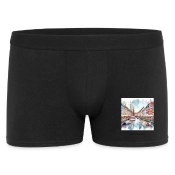 Nyhavn Copenhague Scandinavie Danemark Été - Boxer Homme - noir - Devant