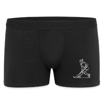 Field hockey player Drawing - Men's Boxer Shorts - black - Front