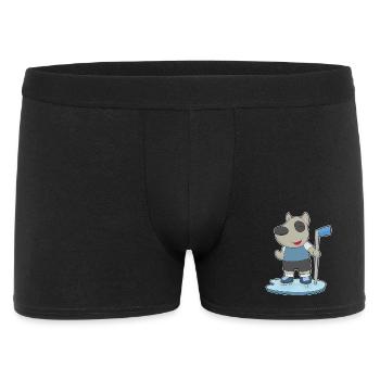 Chien Hockey Hockey Stick - Boxer Homme - noir - Devant