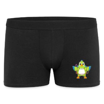 Parrot Fitness Hoop Workout Gymnastics - Men's Boxer Shorts - black - Front