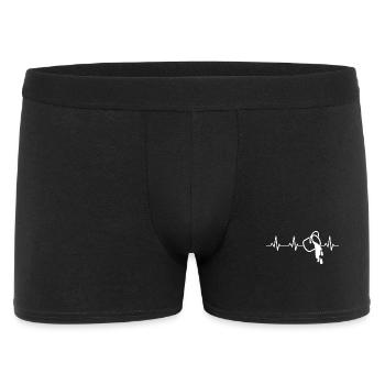 Paint bucket ECG heartline - Men's Boxer Shorts - black - Front