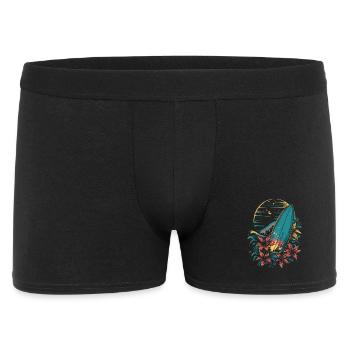 Surfboard Cartoon - Men's Boxer Shorts - black - Front