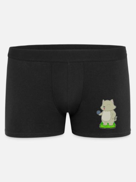 Cat Bowling Bowling Ball - Men's Boxer Shorts - black