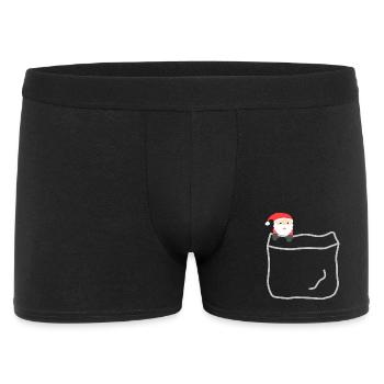 Le sac du Père Noël - Boxer Homme - noir - Devant