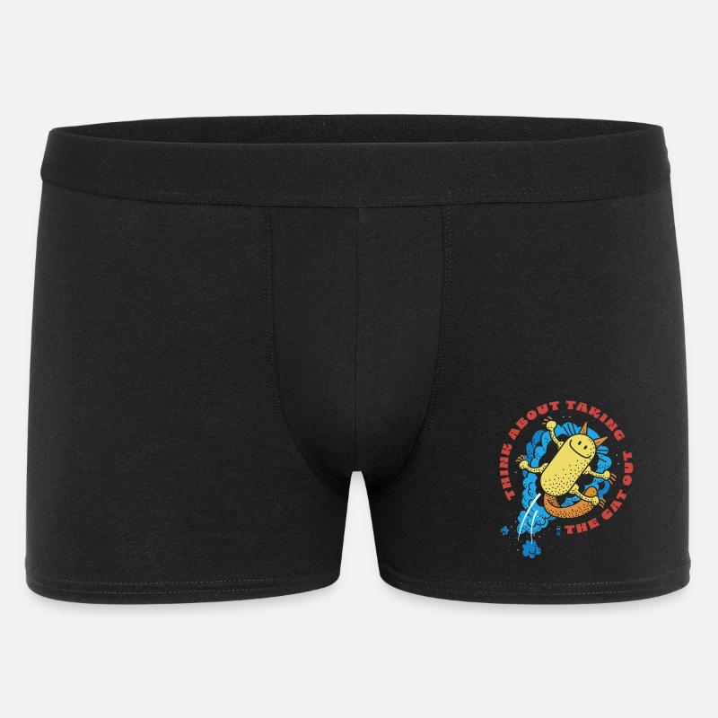 Katze raus - Männer Boxer Shorts - Schwarz
