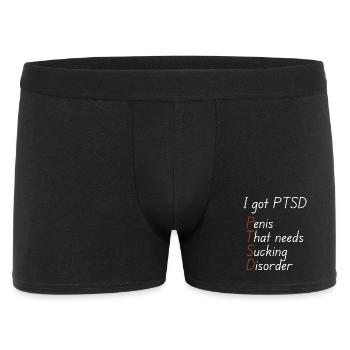 I got ptsd - Men's Boxer Shorts - black - Front