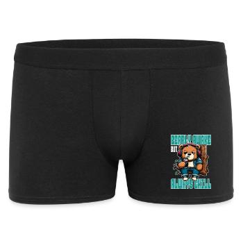 Bearly Awake - Funny Bear Design - Men's Boxer Shorts - black - Front