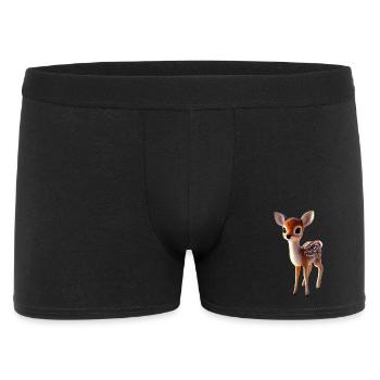 Reh Rehkitz Kostüm Rehbock Rehe Süßes Reh Kitz - Männer Boxer Shorts - Schwarz - Vorne