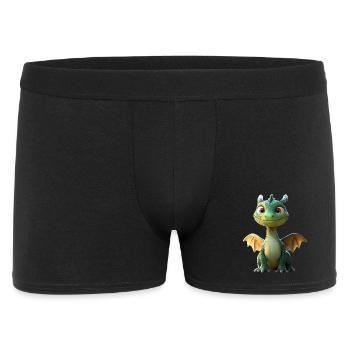 Dragon Little Green Baby Dragon Cute Dragon - Men's Boxer Shorts - black - Front