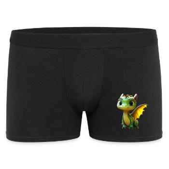 Dragon Little Green Baby Dragon Cute Dragon - Men's Boxer Shorts - black - Front