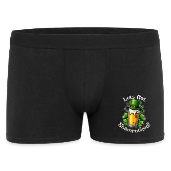 Let’s Get Shamrocked – Drôle de Saint-Patrick - Boxer Homme - noir - Devant