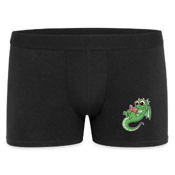 Dragon Books Book Reading - Men's Boxer Shorts - black - Front