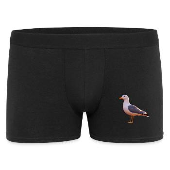 Seagull, Beach, Sea, North Sea, Baltic Sea, Herring Gull, Seagulls - Men's Boxer Shorts - black - Front