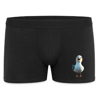 Seagull, Beach, Sea, North Sea, Baltic Sea, Herring Gull, Seagulls - Men's Boxer Shorts - black - Front